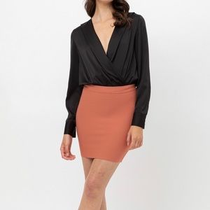 Wrap Bodysuit (Black)